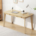 AEONLEAF Solid Wood Writing Desk for Home Office Work Study, Computer Desk