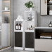 ELYUP Floor-standing Tower Storage Cabinet with Movable Shelf and Door for Bathroom