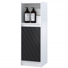 ELYUP Floor-standing Tower Storage Cabinet with Movable Shelf and Door for Bathroom