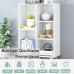 NELYE 50CM Open Shelves Bookcase for Home and Office in Warm White