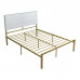ANFYI Metal Wood Bed Fram with Tall Headboard and Low Footboard