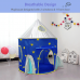 OSCHF 3 in 1 Foldable Kid Play Tent Outdoor Children's Playhouse with Basketball Hoop, Blue