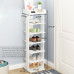 ANFYI Freestanding Entryway Wooden Shoes Rack Tower