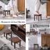 AEONLEAF Solid Wood Square Low Stool for Home Daily Life