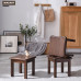 AEONLEAF Solid Wood Square Low Stool for Home Daily Life