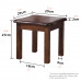 AEONLEAF Solid Wood Square Low Stool for Home Daily Life