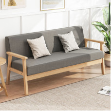 ANFYI Modern Style Solid Wood Frame Fabric Sofa
