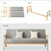 ANFYI Modern Style Solid Wood Frame Fabric Sofa