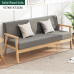 ANFYI Modern Style Solid Wood Frame Fabric Sofa